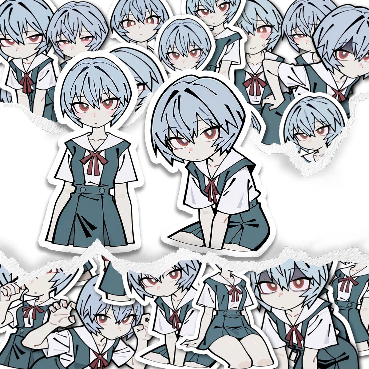 Laptop Accessories Cute - Nouveaux autocollants Neon Genesis Evangelion Ayanami