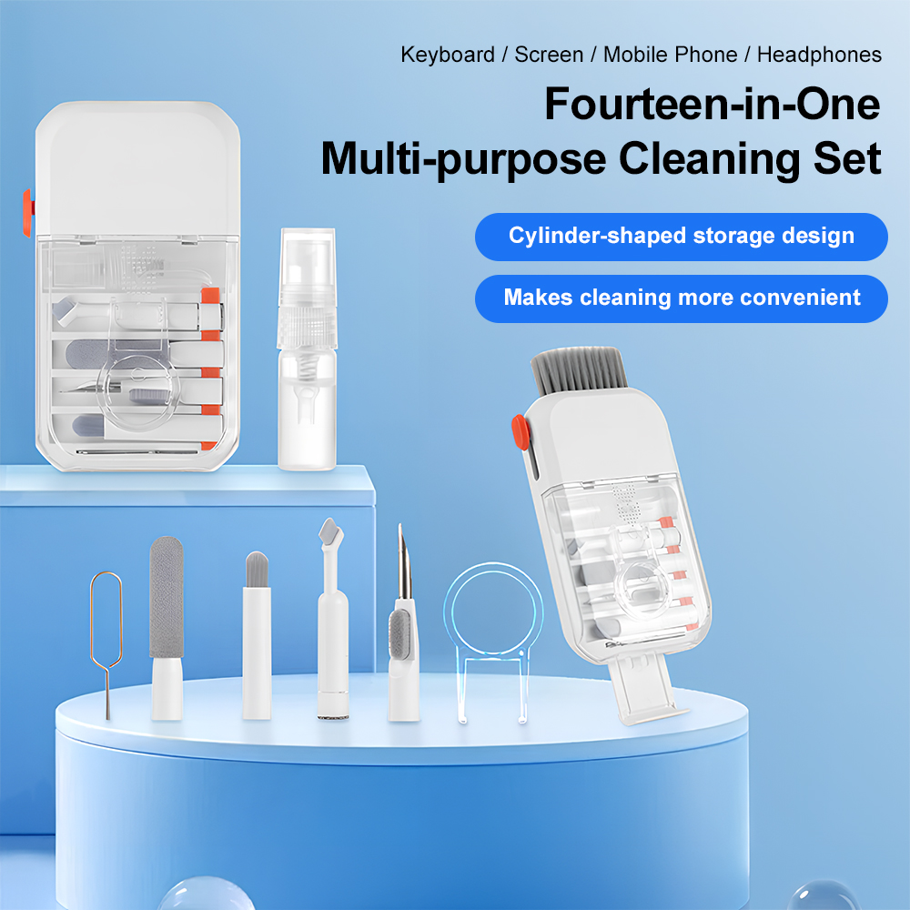 Laptop Accessories Cleaning Kit - Kit de nettoyage numérique 14-en-1, ensemble
