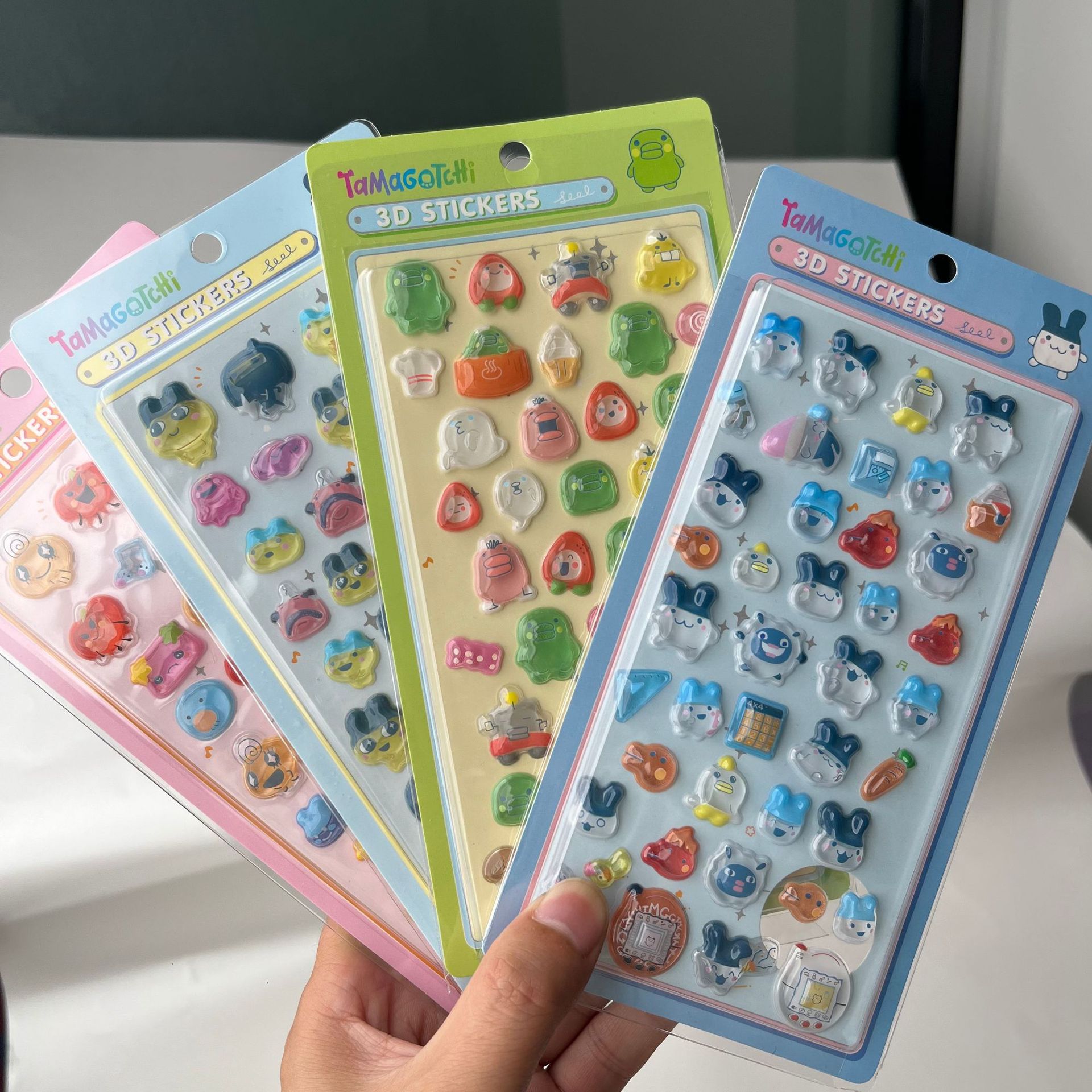 Laptop Accessories Cute - Autocollants 3D gonflés mignons Tamagotchi, décalcomanies