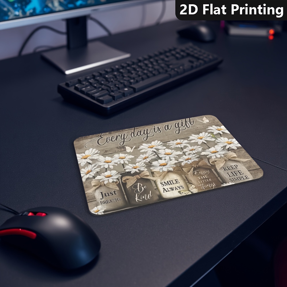 Laptop Accessories Brand - Tapis de souris avec citation inspirante,