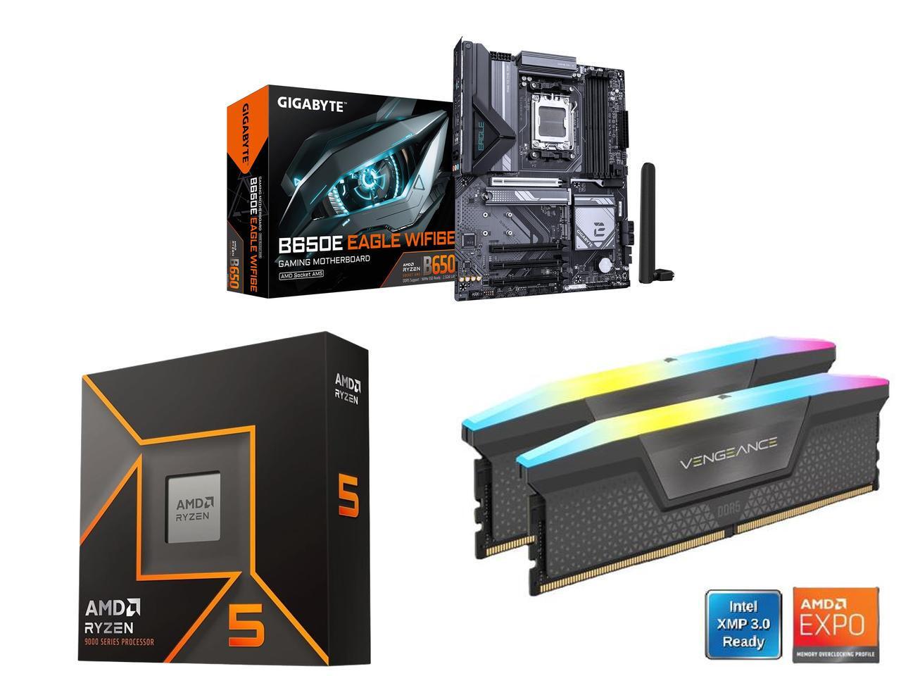 Corsair Ram Vengeance 16Gb - Carte mère GIGABYTE B650E EAGLE WIFI6E
