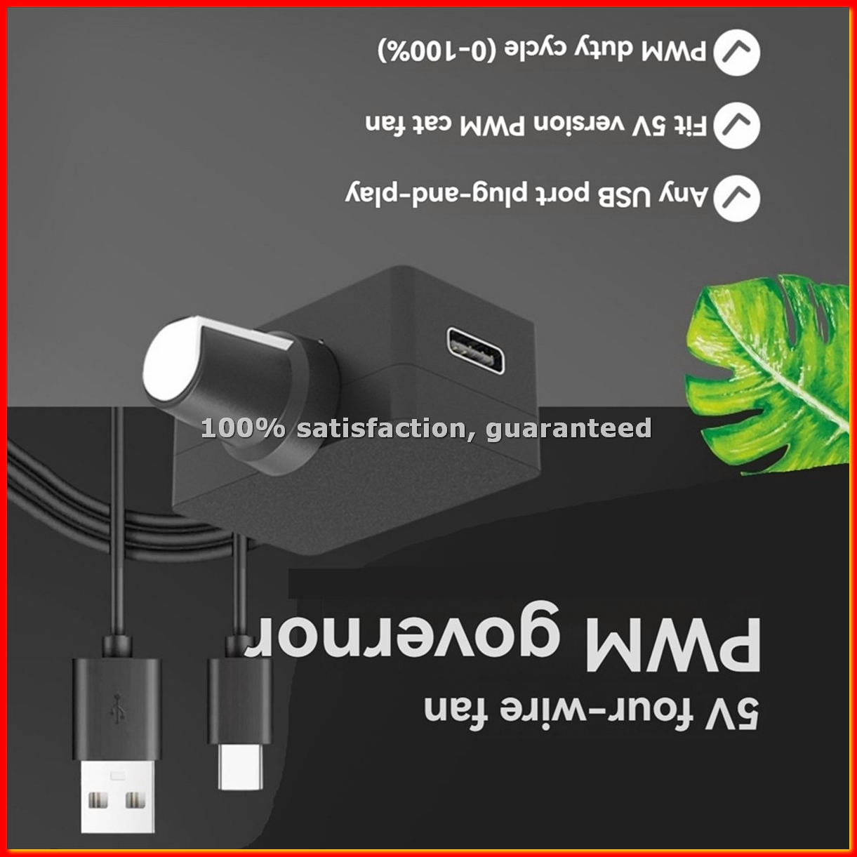 Usb C Power Adapter - Contrôleur de vitesse PWM 5V 4
