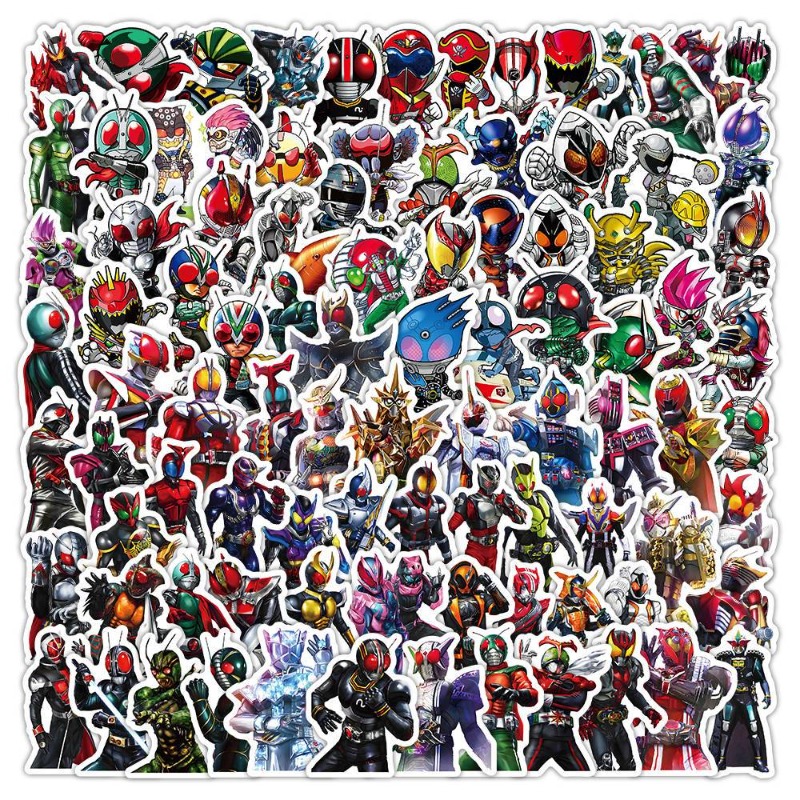 Laptop Accessories Cute - 103 autocollants esthétiques Kamen Rider, mignons,
