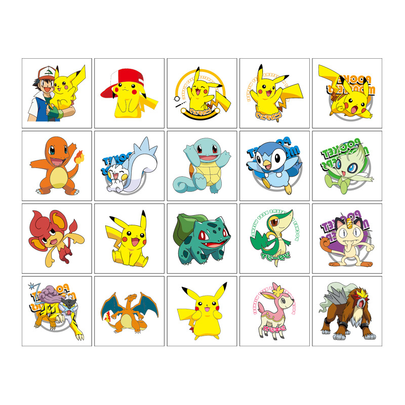 Autocollant de tatouage Pokemo - Laptop Accessories Cute avis et prix