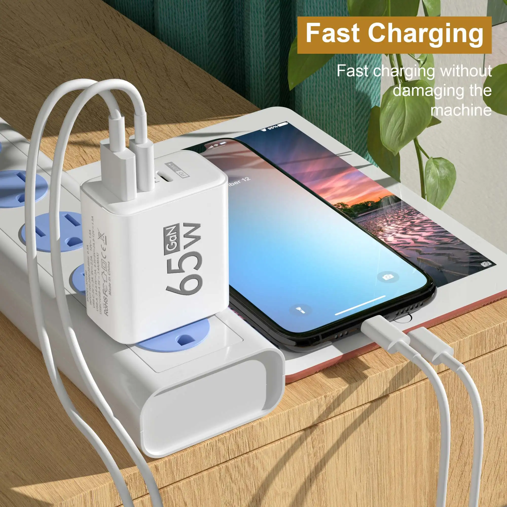 Chargeur mural pliable 65W GaN - Laptop Accessories Usb avis et prix