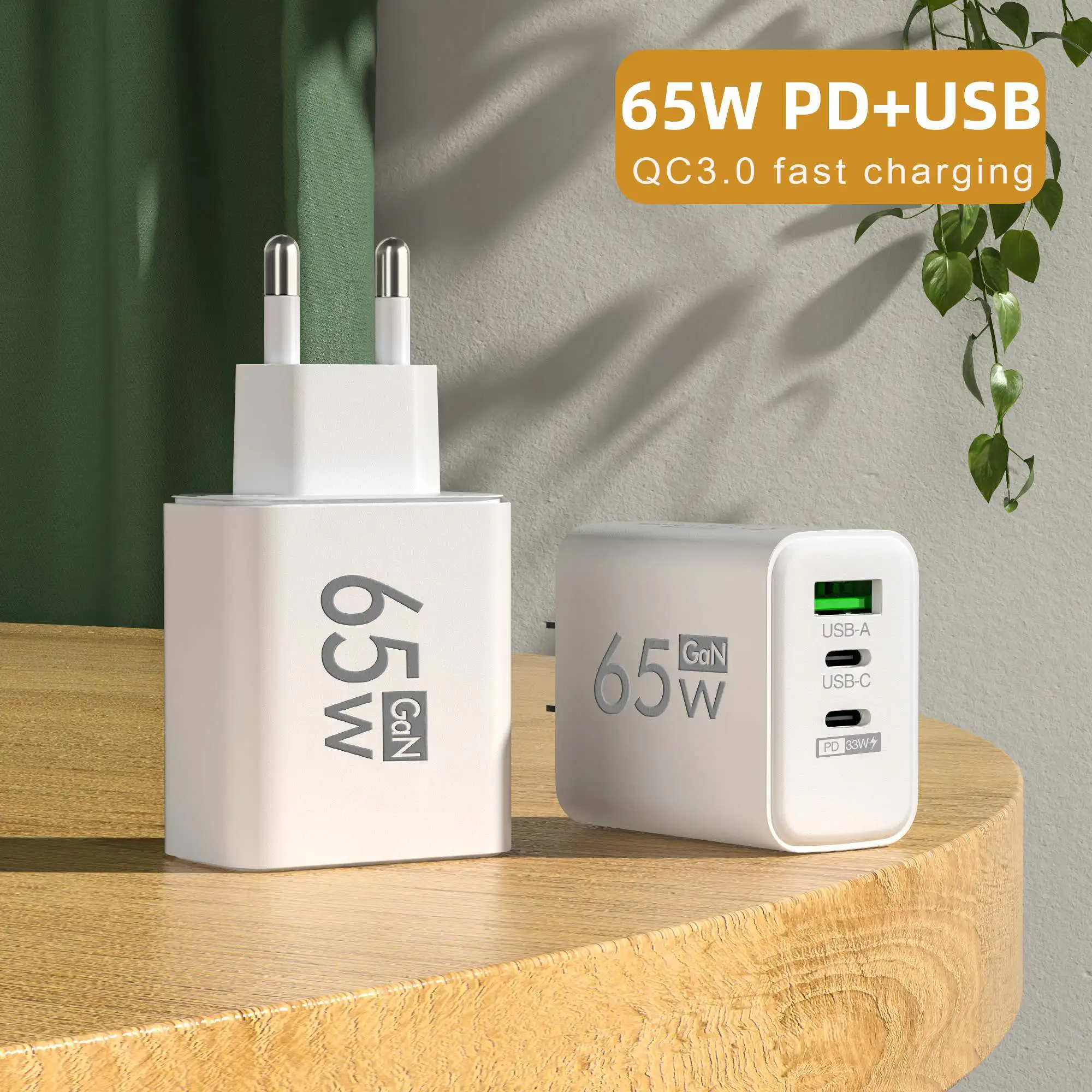 Chargeur mural pliable 65W GaN - Laptop Accessories Usb avis et prix