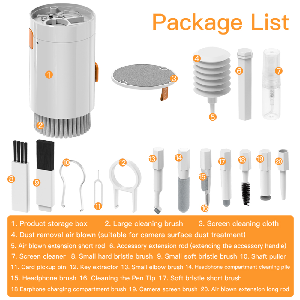 Kit d'outils de nettoyage 20 e - Laptop Accessories Cleaning Kit avis et prix